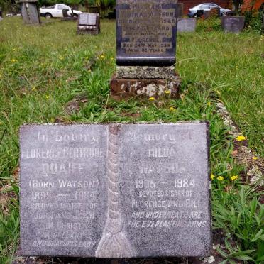 WATSON William Thomas -1940 & Florence -1954 :: QUAIFE Florence Gertrude nee WATSON 1899-1984 :: WATSON Hilda 1905-1984_1