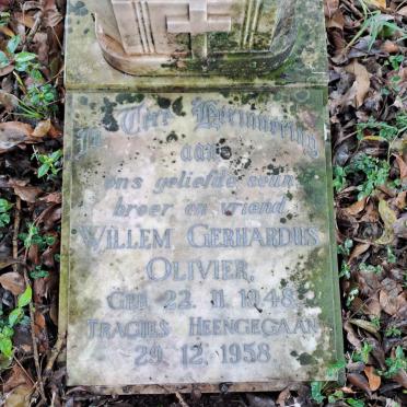 OLIVIER Willem Gerhardus 1948-1958
