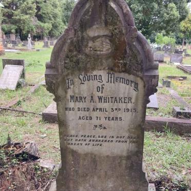 WHITAKER Mary A. -1915