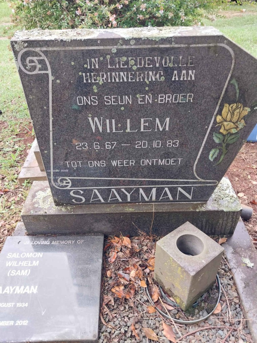 SAAYMAN Salomon Wilhelm 1934-2012 :: SAAYMAN Willem 1967-1983_1