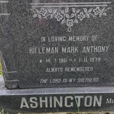 ASHINGTON Mark Anthony 1961-1979