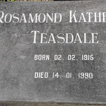 TEASDALE Rosamond Katherine 1915-1990