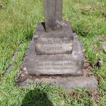 CLIFFORD Louisa Clara Weeks 1875-1905