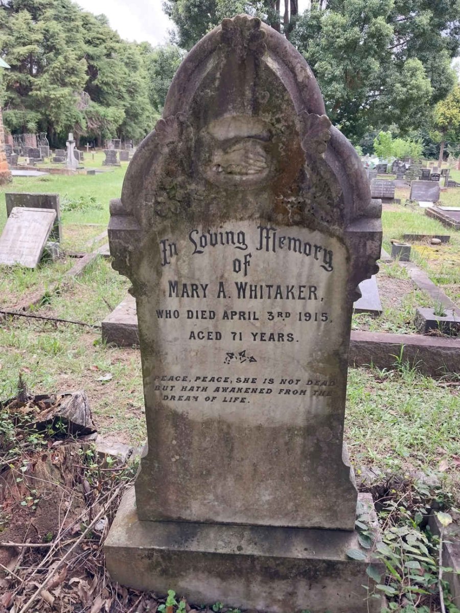 WHITAKER Mary A. -1915