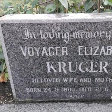 KRUGER Voyager Elizabeth 1900-1984