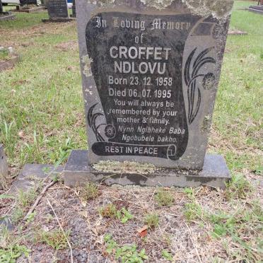 NDLOVU Croffet 1958-1995