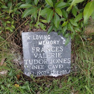 JONES Frances Valerie Tudor nee CAVE 1907-1984