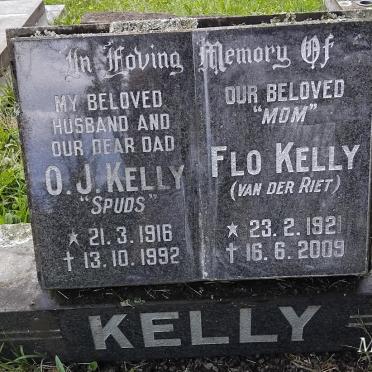 KELLY O.J. 1916-1992 & Flo VAN DER RIET 1921-2009