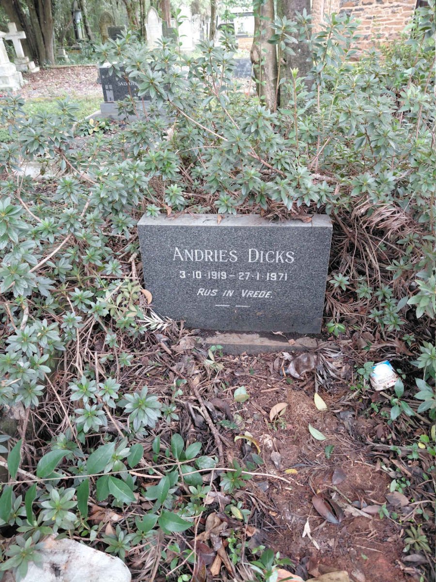 DICKS Andries 1919-1971