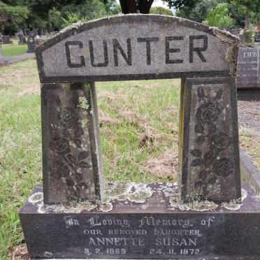 GUNTER Annette Susan 1969-1972