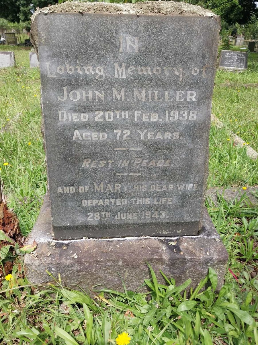 MILLER John M. -1938 & Mary -1943