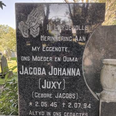 SCHOEMAN Jacoba Johanna nee JACOBS 1945-1994
