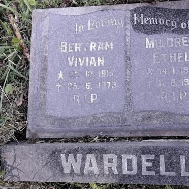 WARDELL Bertram Vivian 1915-1973 & Mildred Ethel 1920-1988