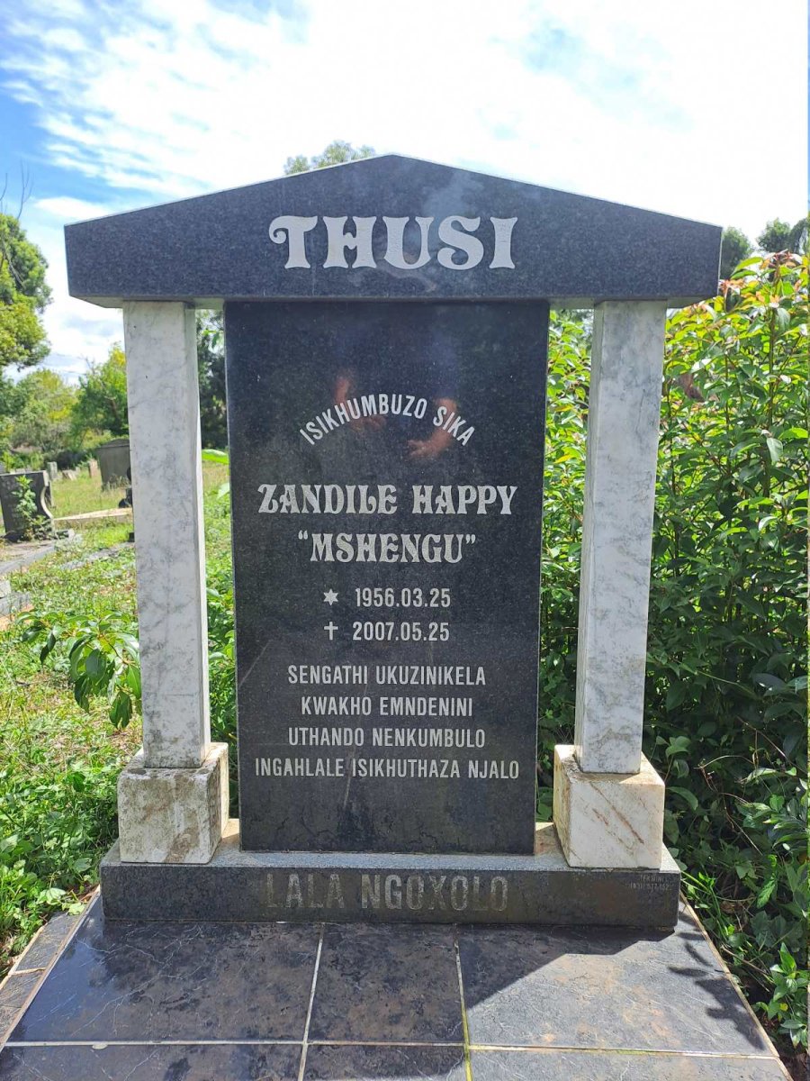 THUSI Zandile Happy 1956-2007