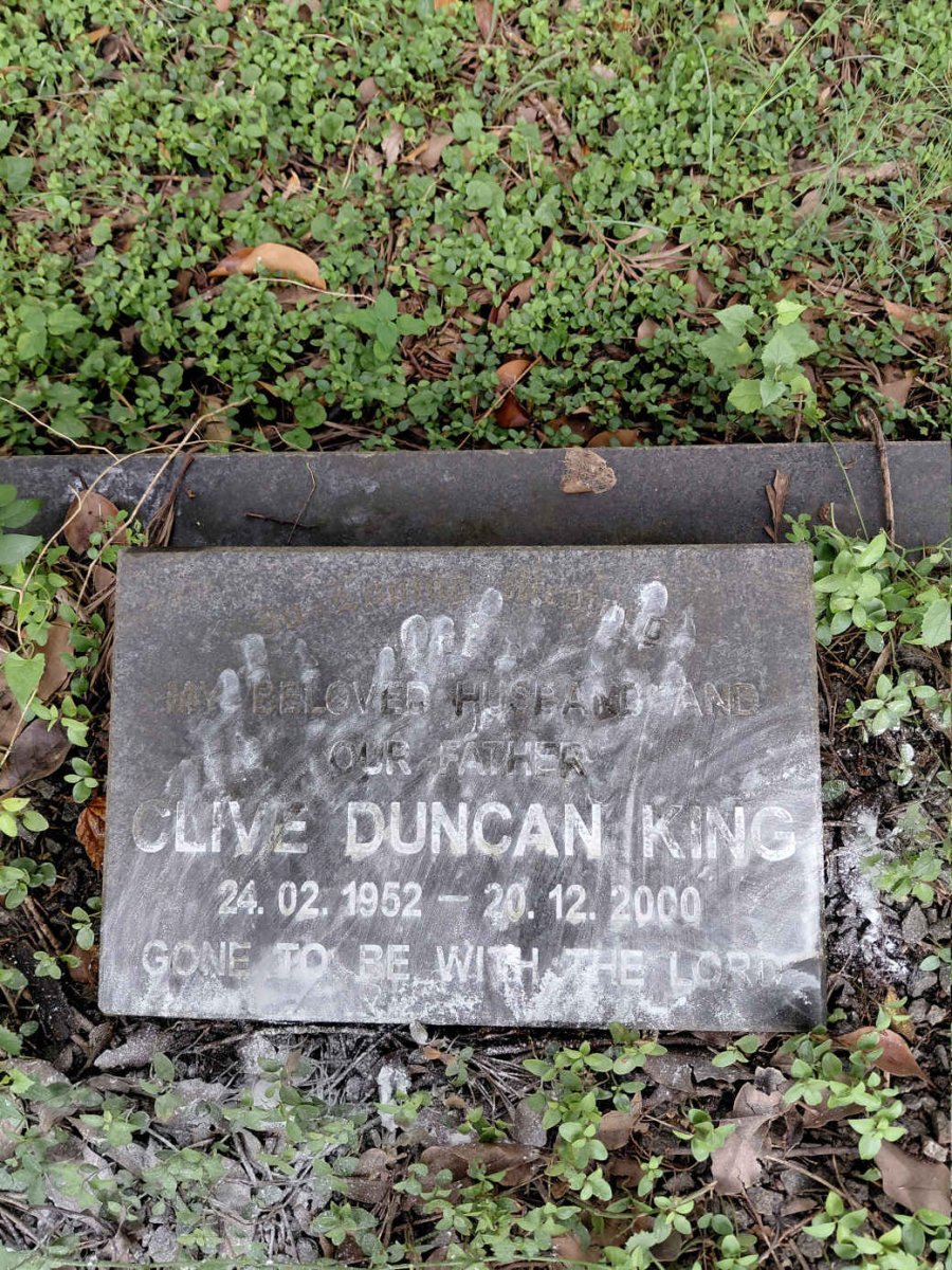 KING Clive Duncan 1952-2000