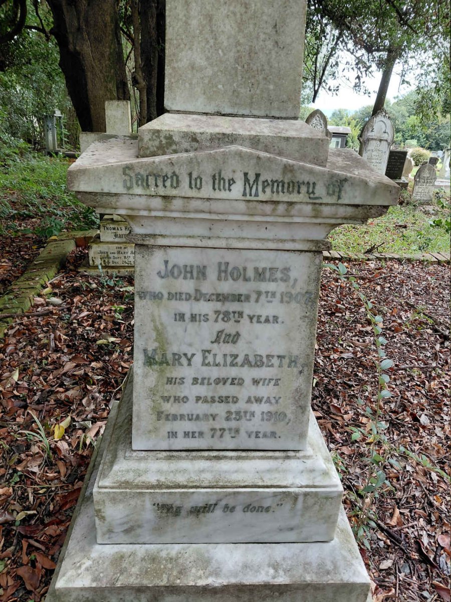 HOLMES John -1907 & Mary Elizabeth -1910