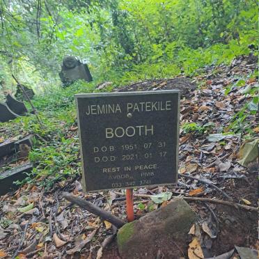 BOOTH Jemina Patekile 1951-2021