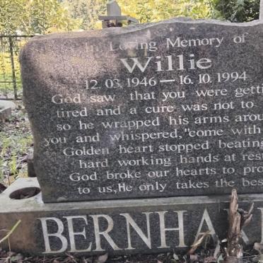 BERNHARDT Willie 1946-1994