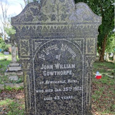 GOWTHORPE John William -1902