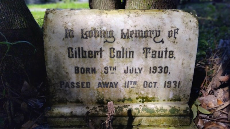 TAUTE Gilbert Colin 1930-1931