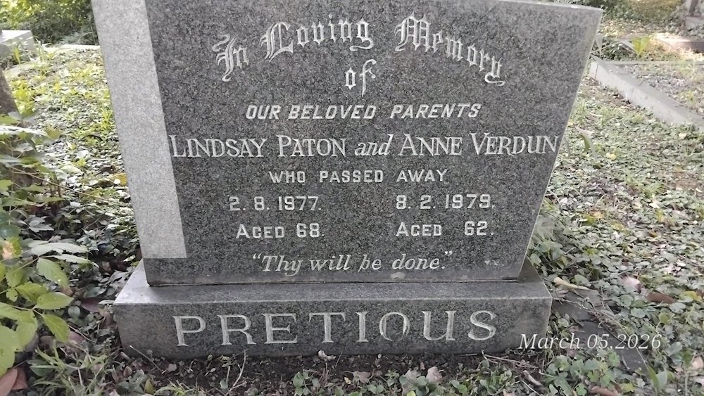 PRETIOUS Lindsay Paton -1977 & Anne Verdun -1979