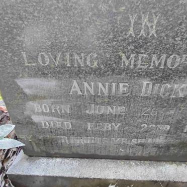 DICKS Annie 1858-1926