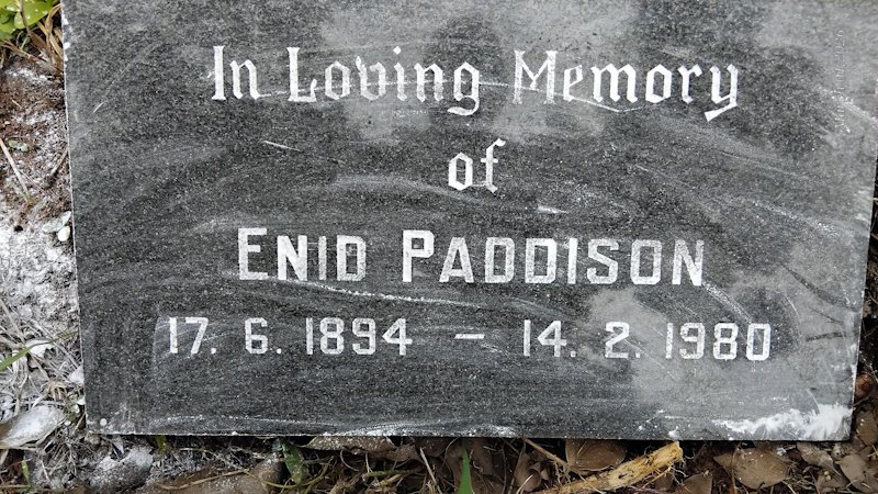 PADDISON Enid 1894-1980