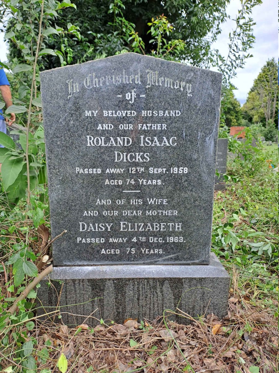 DICKS Roland Isaac -1958 & Daisy Elizabeth -1963