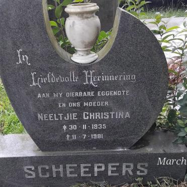 SCHEEPERS Neeltjie Christina 1935-1981