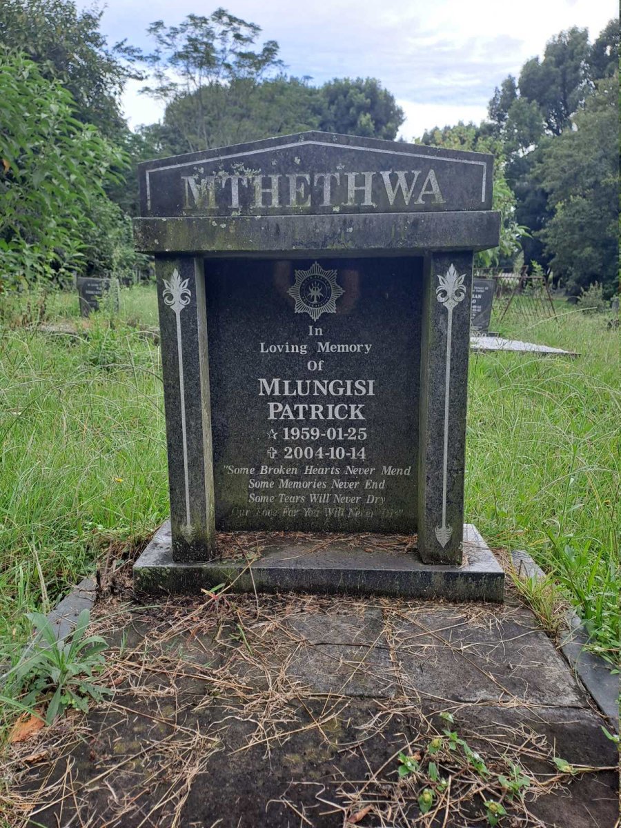 MTHETHWA Mlungisi Patrick 1959-2004