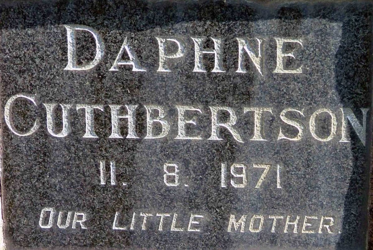 CUTHBERTSON Daphne  -1971