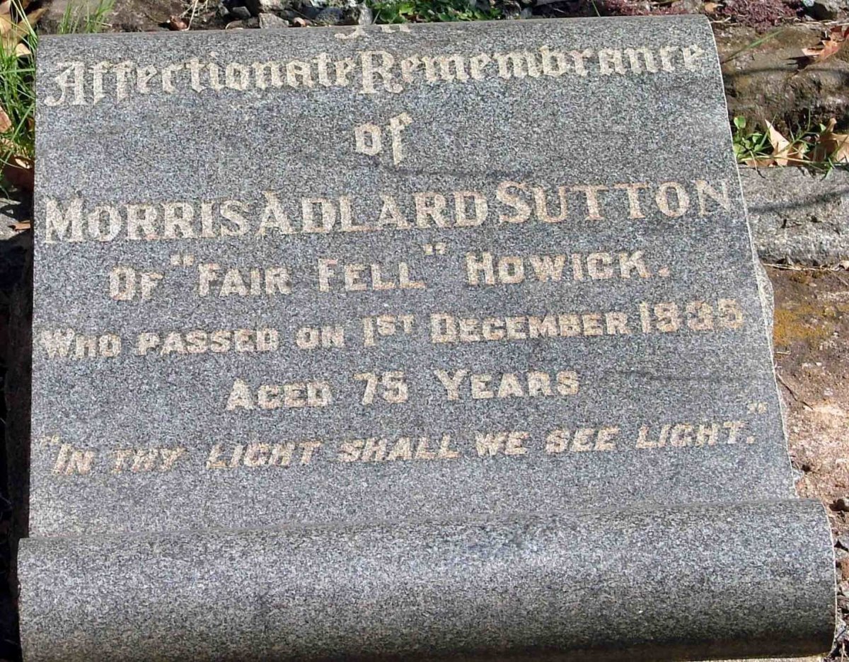 SUTTON Morris Adlard 1860-1935