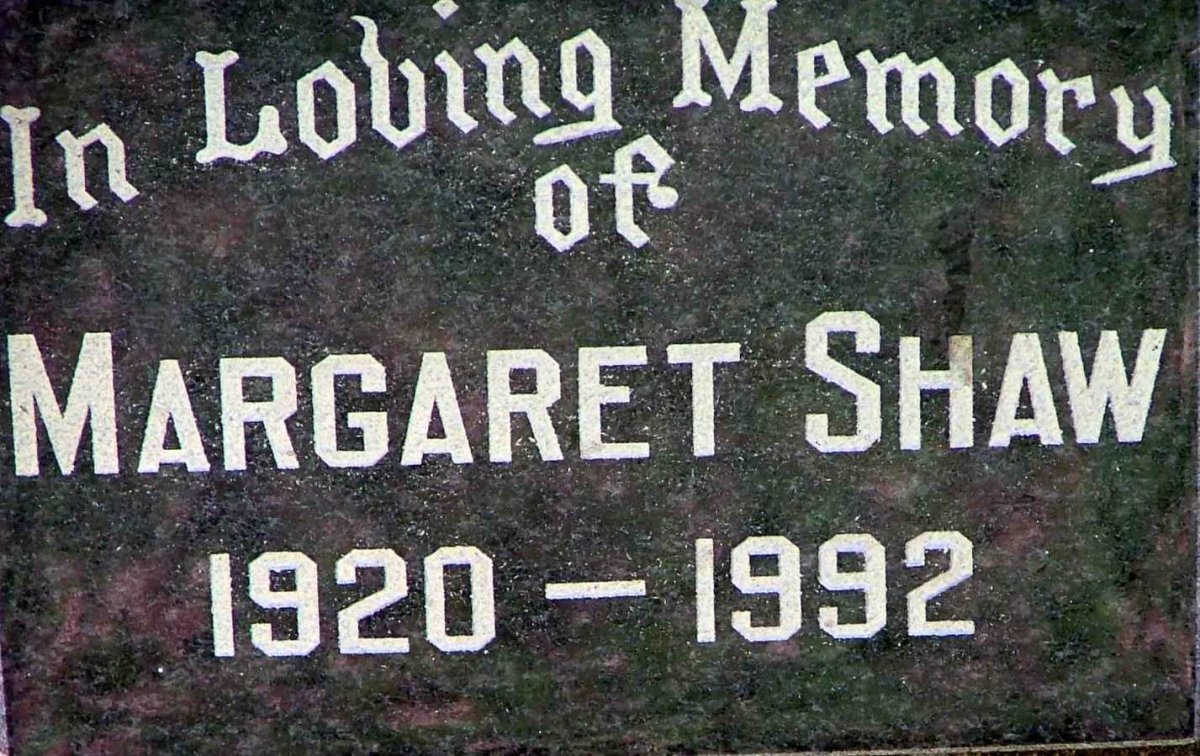 SHAW Margaret 1920-1992