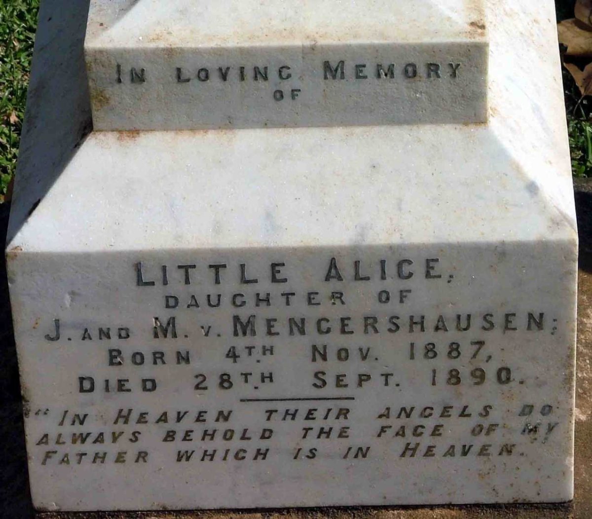 MENGERSHAUSEN Alice., v. 1887-1890
