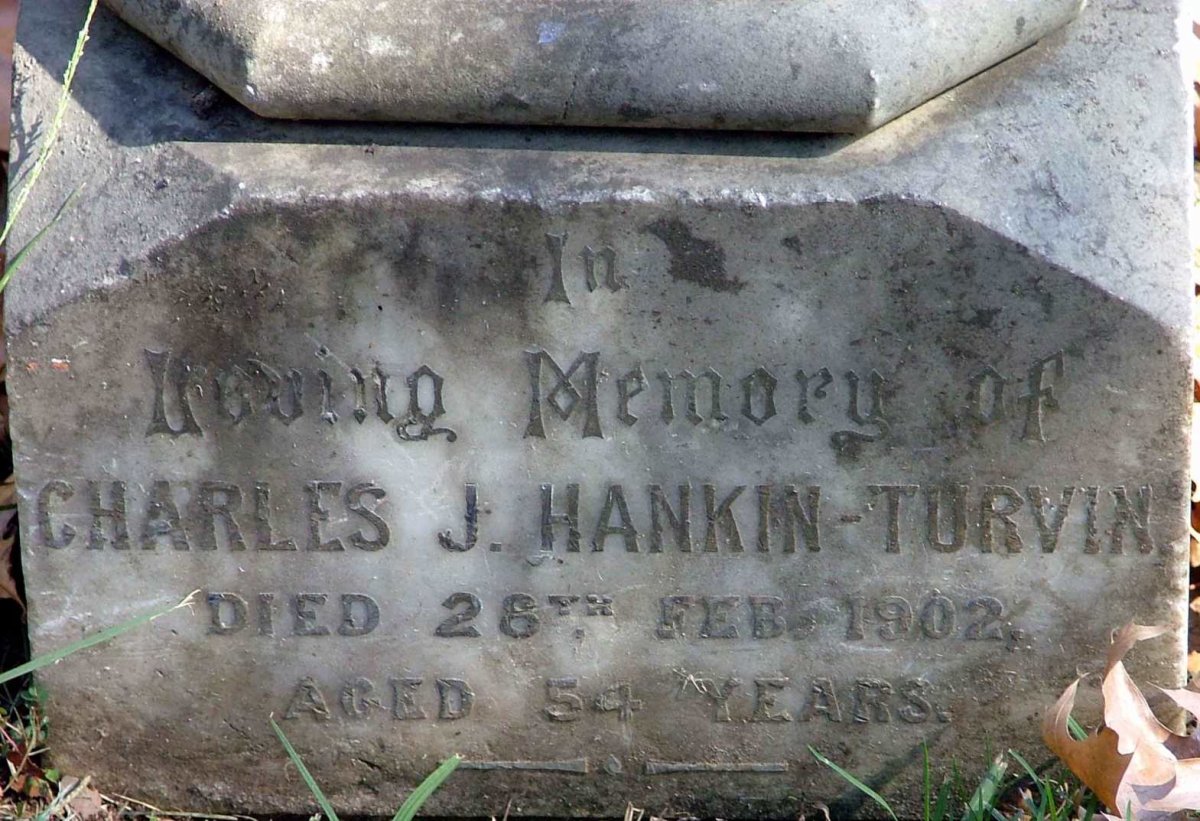 TURVIN Charles J., Hankin -1902
