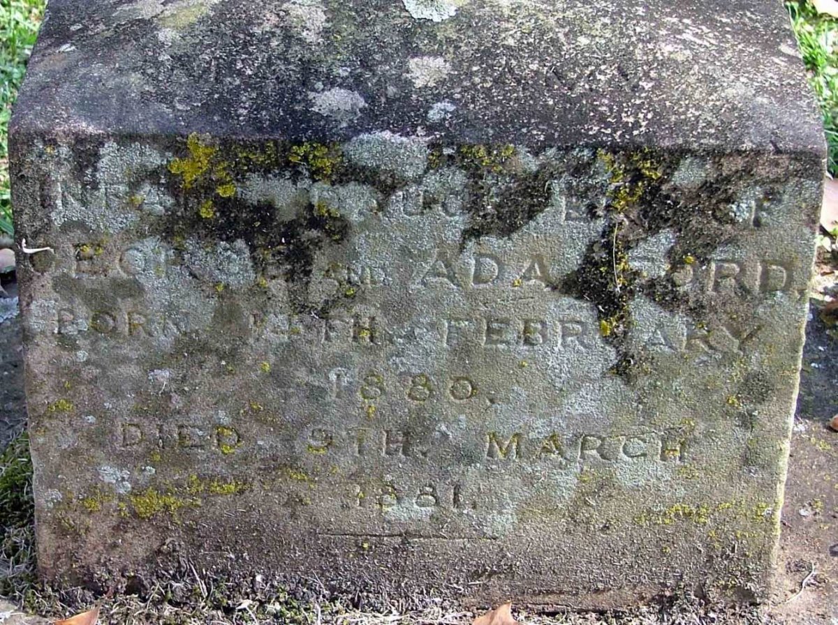 FORD Mary Amy 1880-1881