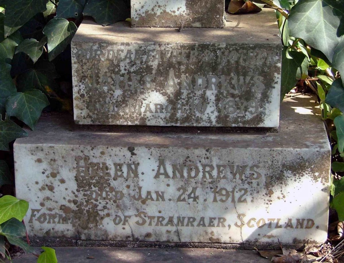 ANDREWS James -1879 &amp; Helen -1912