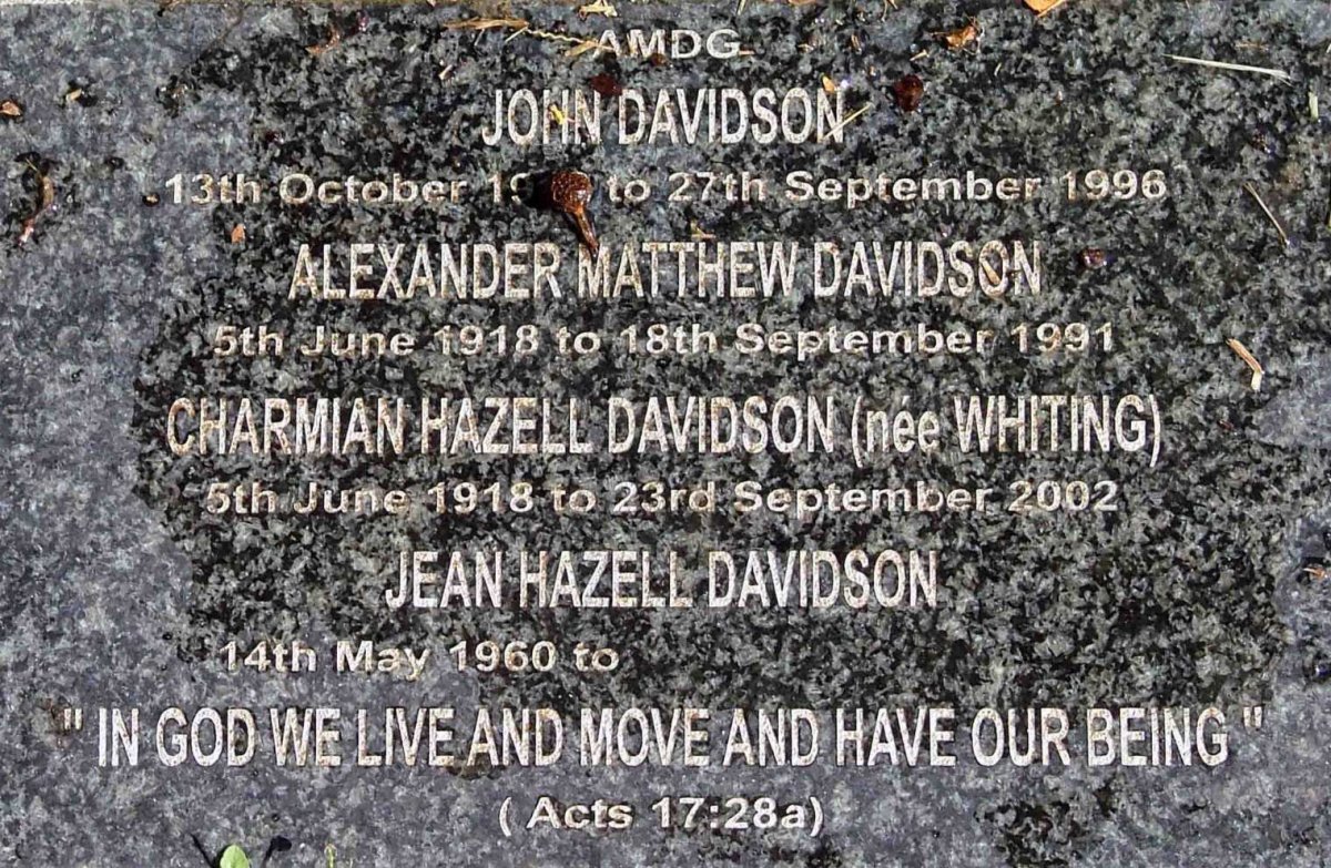 DAVIDSON :: DAVIDSON :: WHITING :: DAVIDSON