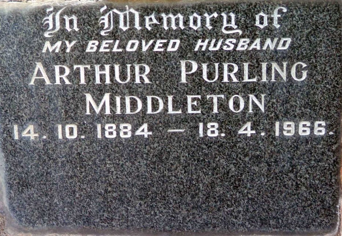 MIDDLETON Arthur Purling 1884-1966
