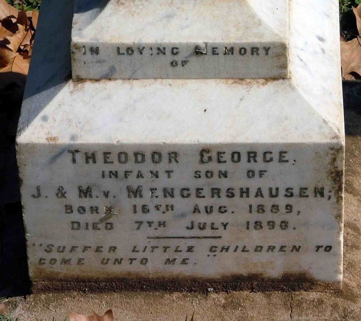 MENGERSHAUSEN Theodor George, v 1889-1890