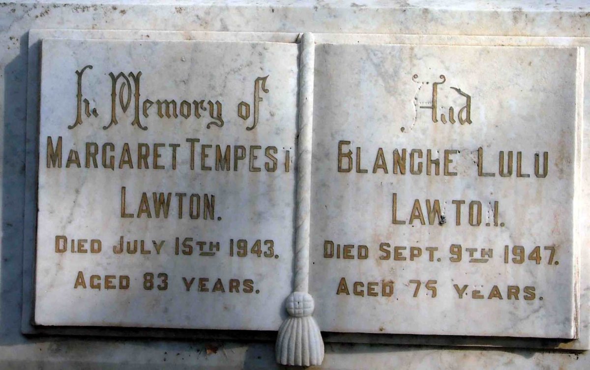 LAWTON Margaret Tempest 1860-1943 :: LAWTON Blanche Lulu 1872-1947
