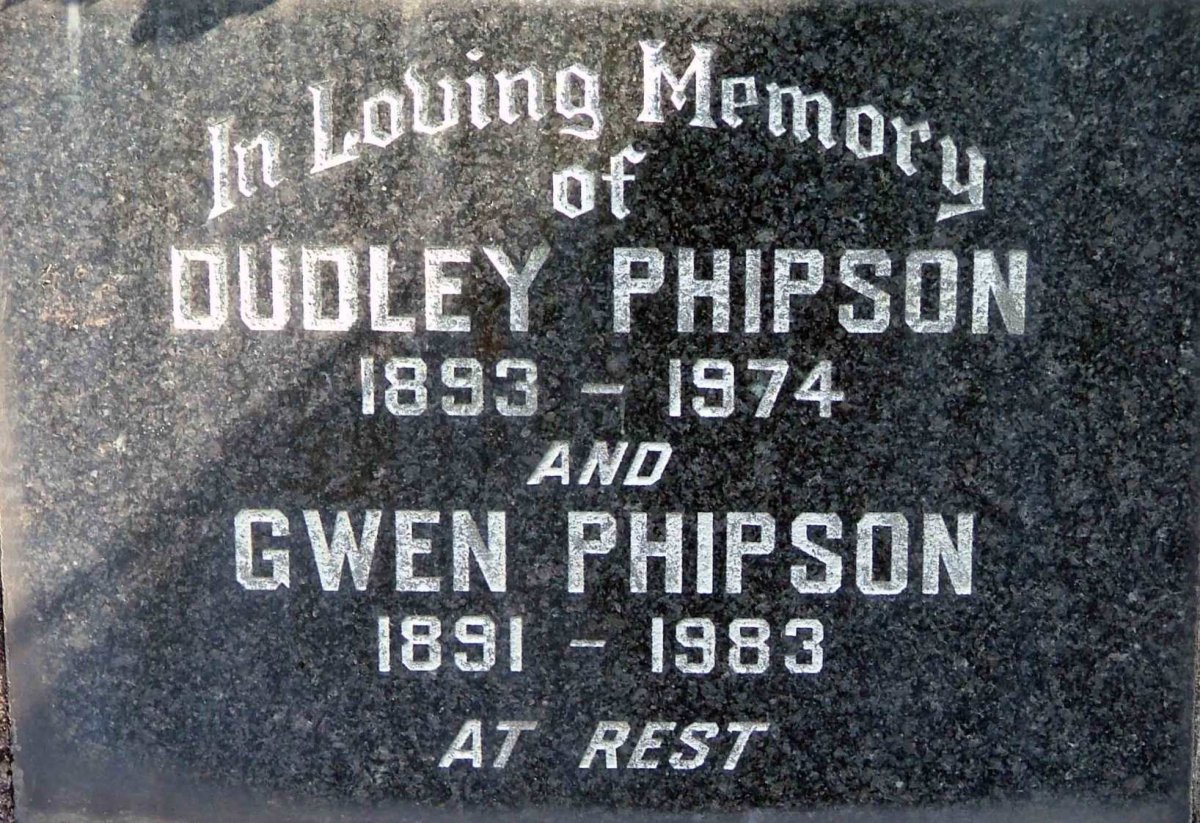PHIPSON Dudley 1893-1974 &amp; Gwen 1891-1983