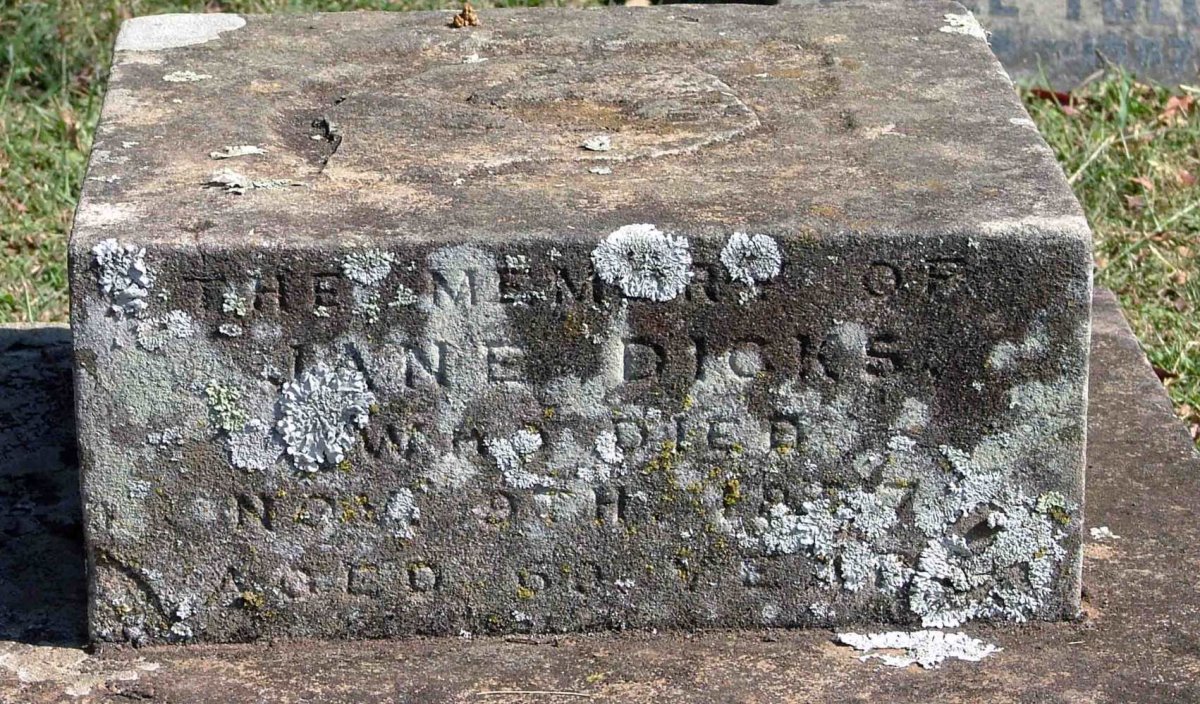 DICKS Jane 1808-1877