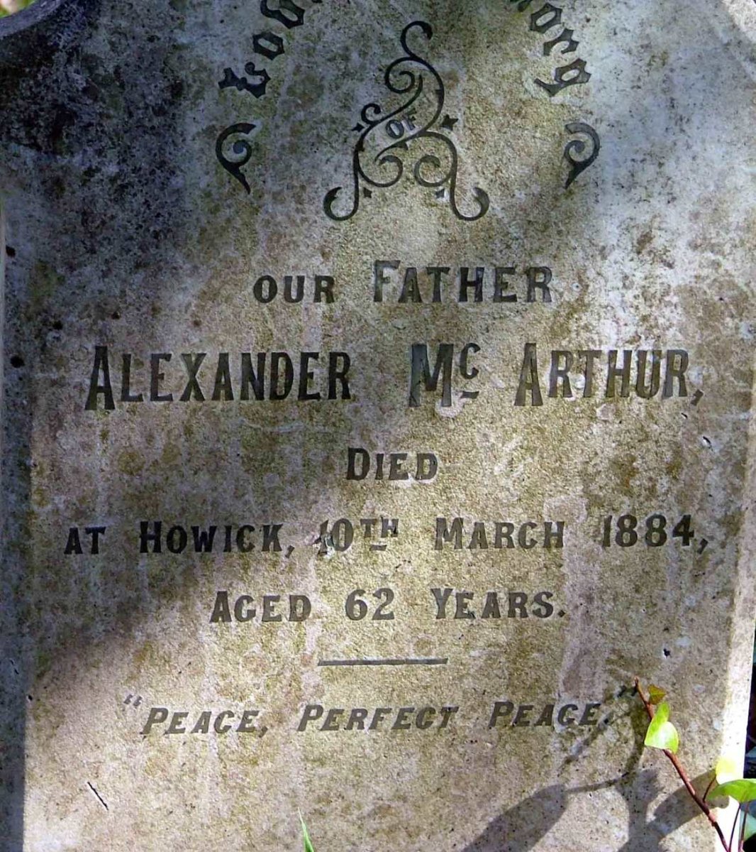 Mc ARTHUR Alexander 1822-1884