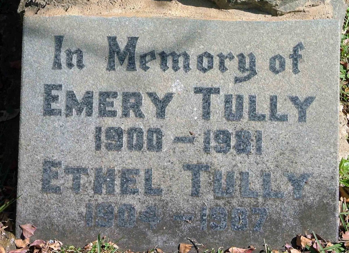 TULLY Emery 1900-1931 &amp; Ethel 1904-1937