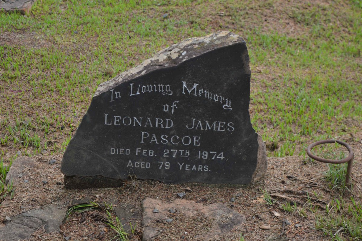 PASCOE Leonard James -1974