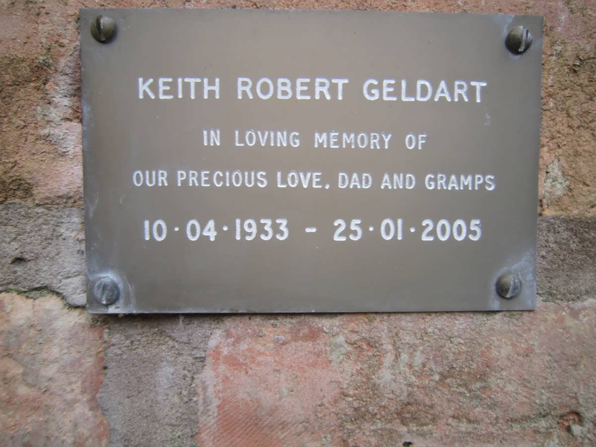 GELDART Keith Robert 1933-2005