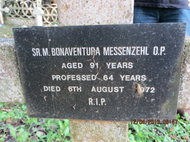 MESSENZEHL Bonaventura -1972