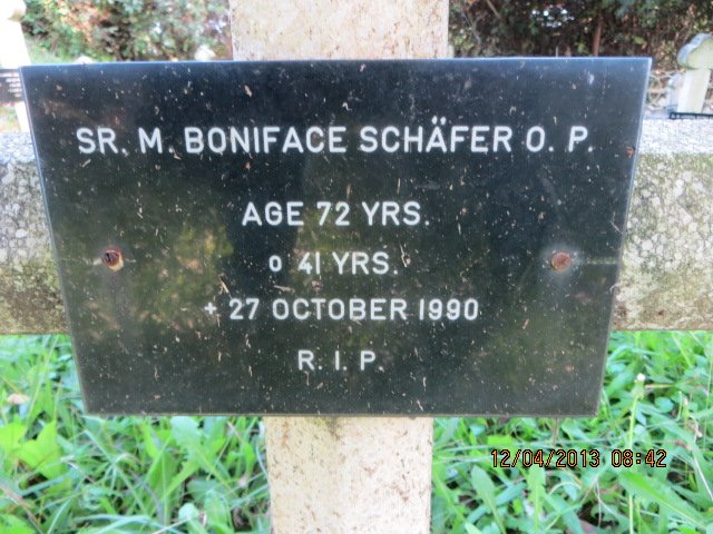SCHAFER Boniface -1990
