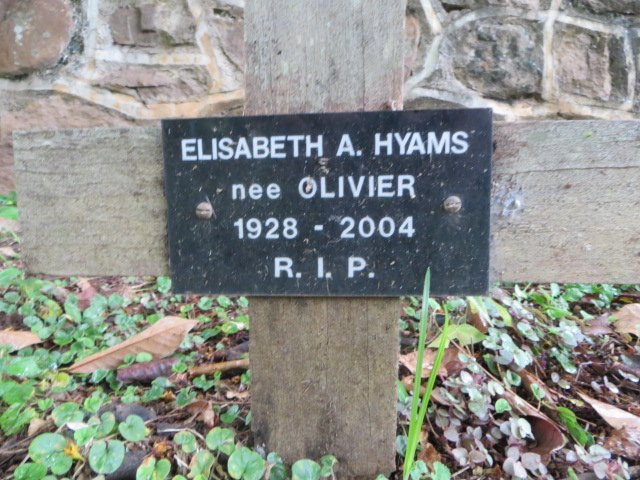 HYAMS Elisabeth A. nee OLIVIER 1928-2004
